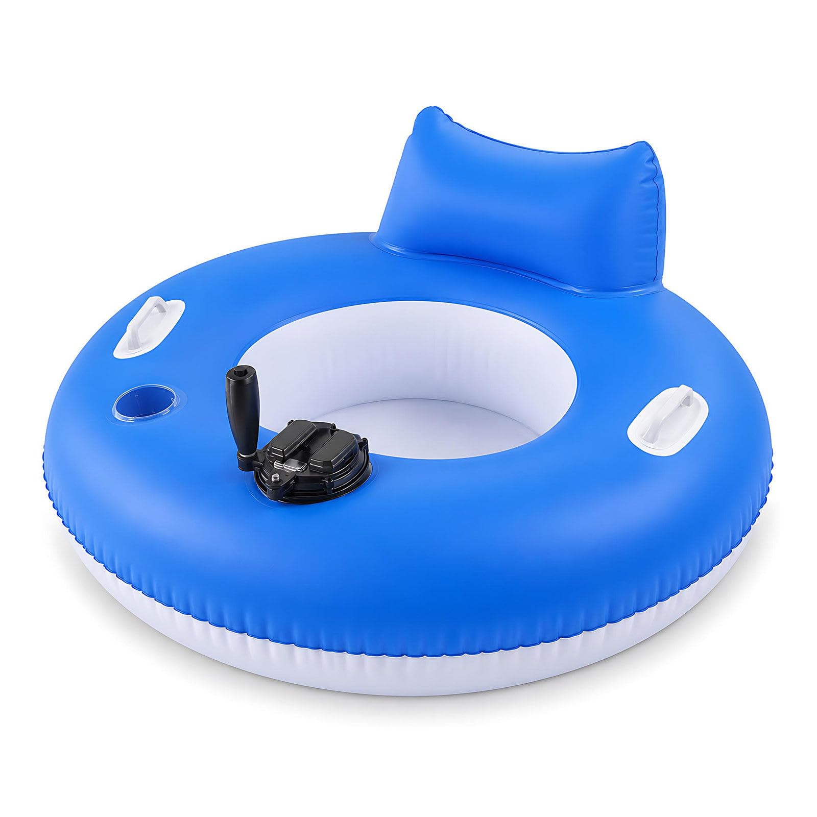 liuyunfeiGL Motorized Pool Float for Adults Dual 46W Motors Rechargeable Inflatable Round