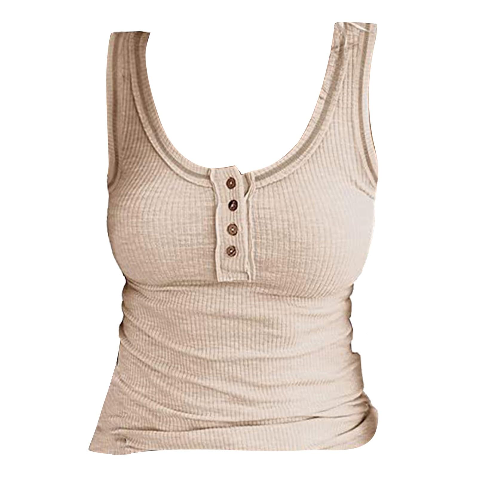 Genérico Top Lentejuelas para mujer, fiesta, tirantes para garganta, pedrería, camisola a la moda, camiseta al aire libre, altas vacaciones, Tanque con cuentas con cuello sin tirantes versátiles