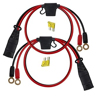 2 Packs Compatible with NOCO GC002 X-Connect Charger Harness, Genius Smart Battery Charger Extension Cable M6 1/4 inch XL Hole Terminal Connector, Suitable for smart Battery Harness Accessories