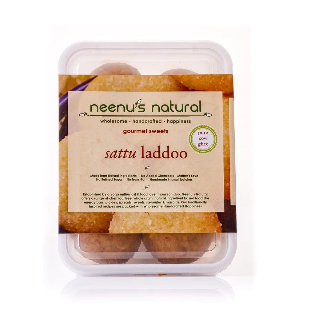 Neenus Natural Sattu Laddus with Jaggery (250GM) | Freshly Crafted Sattu Ladoos with Pure Cow Ghee, Cashews & Almonds| Authentic Indian Sweets/Mithai Taste | Sattu Laddoos Made in Small Batches | (B0BD8P725N) Amazon Price History, Amazon Price Tracker