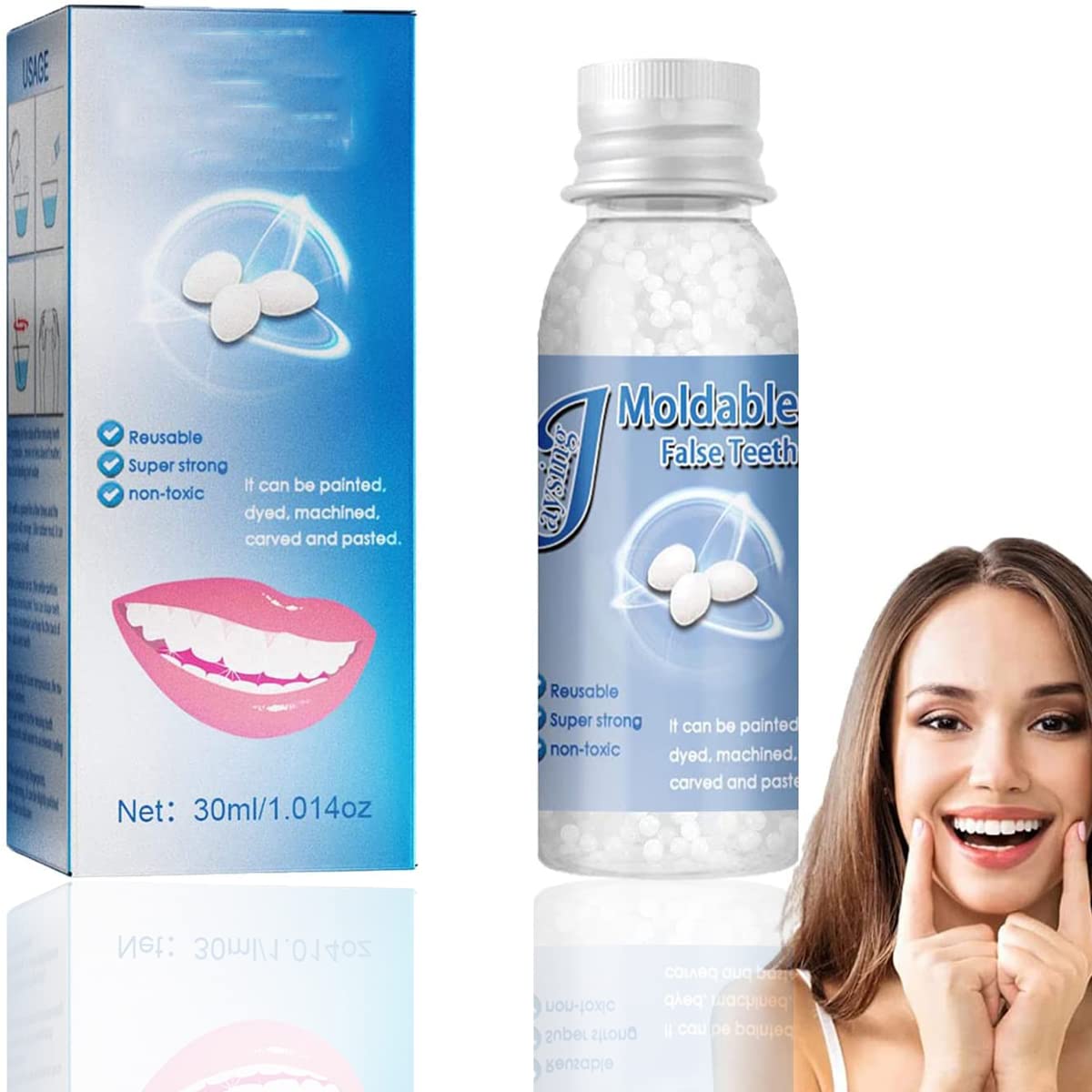 Buy JUSM Tooth Repair Granules,Temporary Tooth Repair kit,Teeth Repair