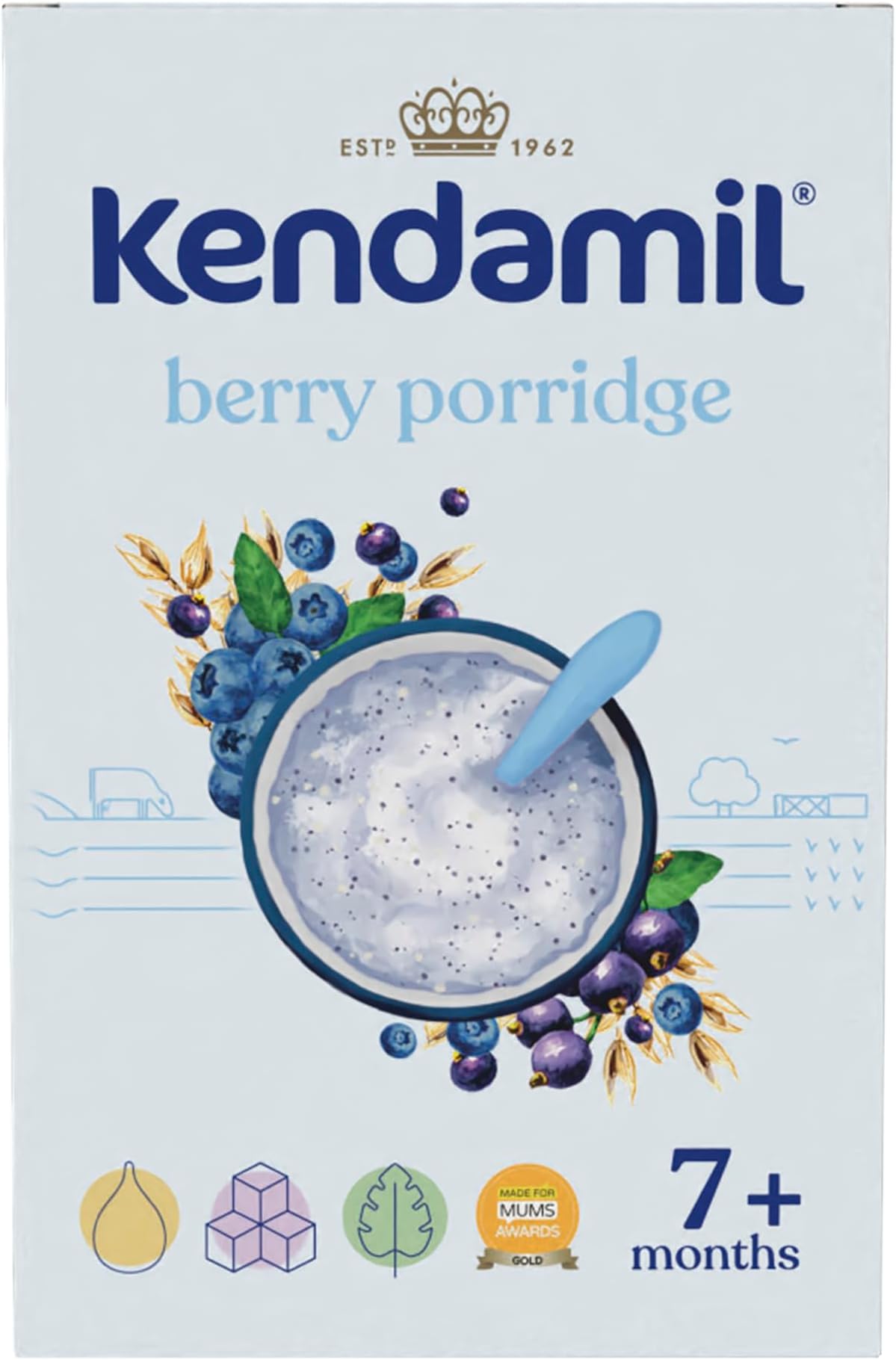 (1-Pack) Kendamil Berry Porridge 1 x 150g