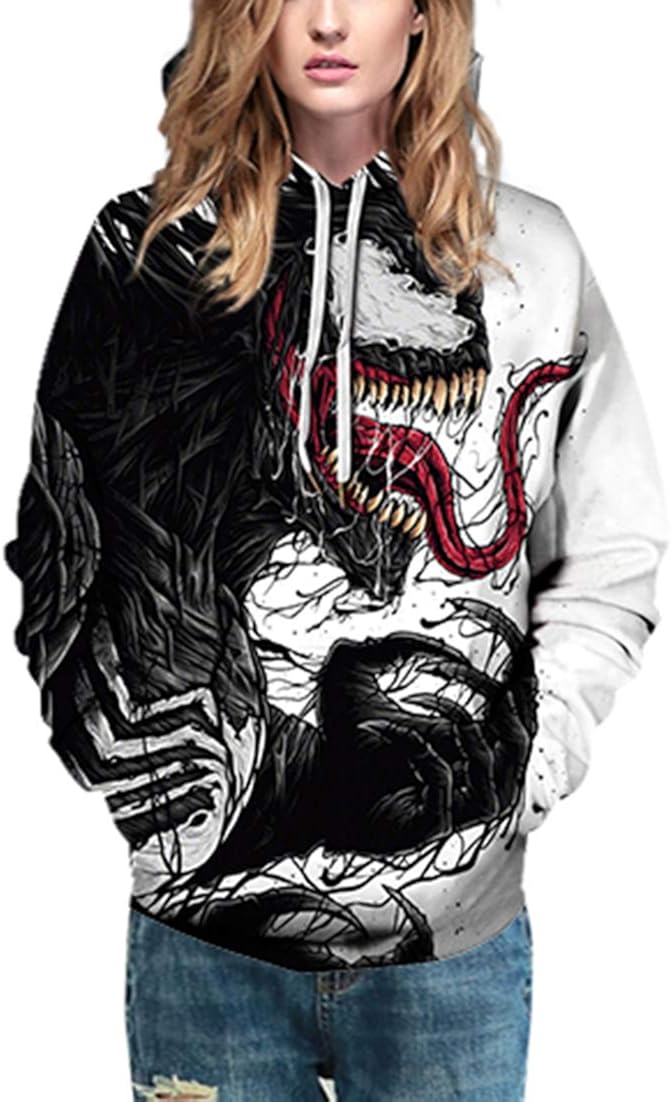 Pandolah Men's Patterns Print Athletic Sweaters Fashion Hoodies Sweatshirts Small-Medium 3 Black 489