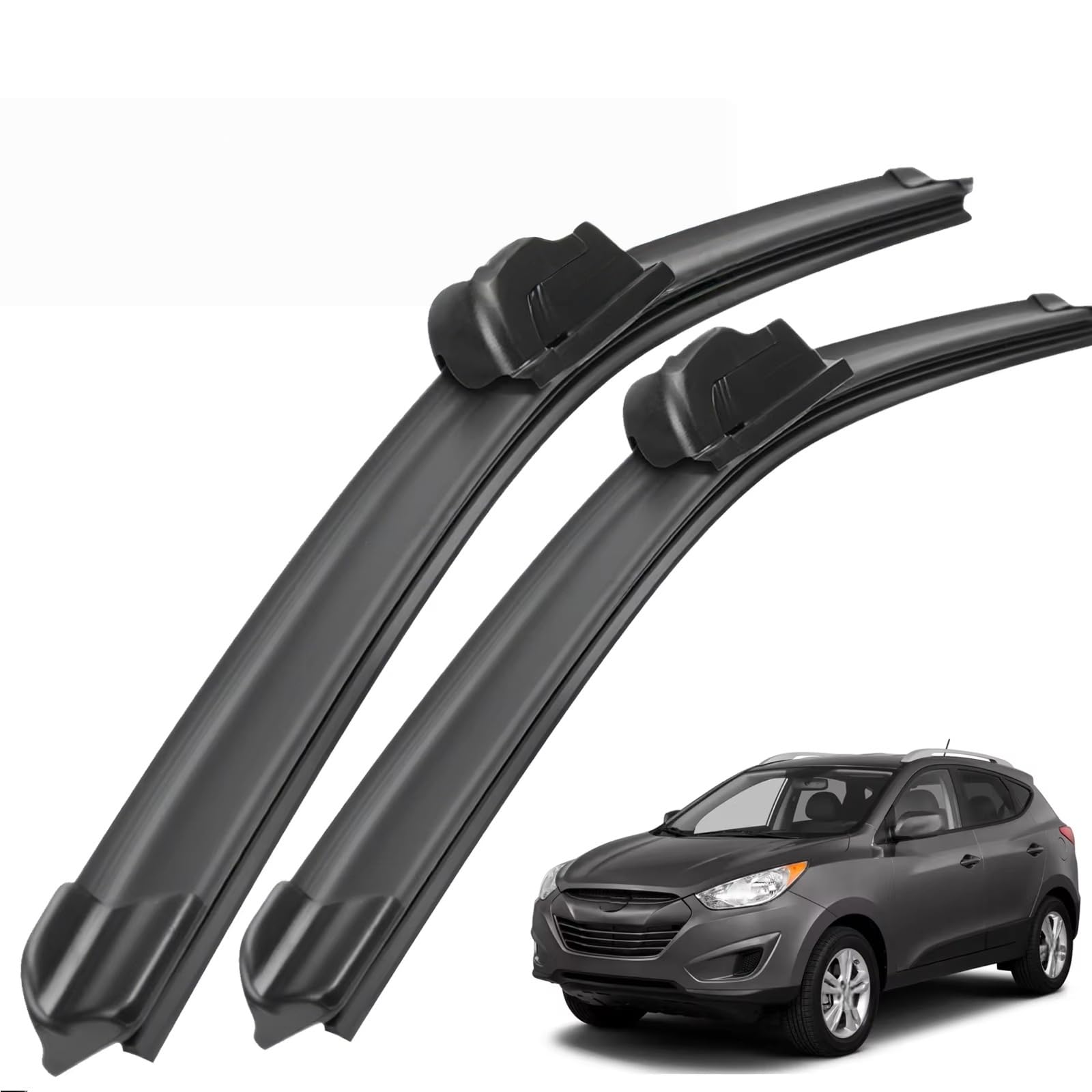 PAPEP Windscreen Wiper Blades for Hyundai Tucson ix35 MK2 2010-2015 24"+16", Front Replacement Wipers OEM Quality Water Repellent Rubber Automotive Windshield