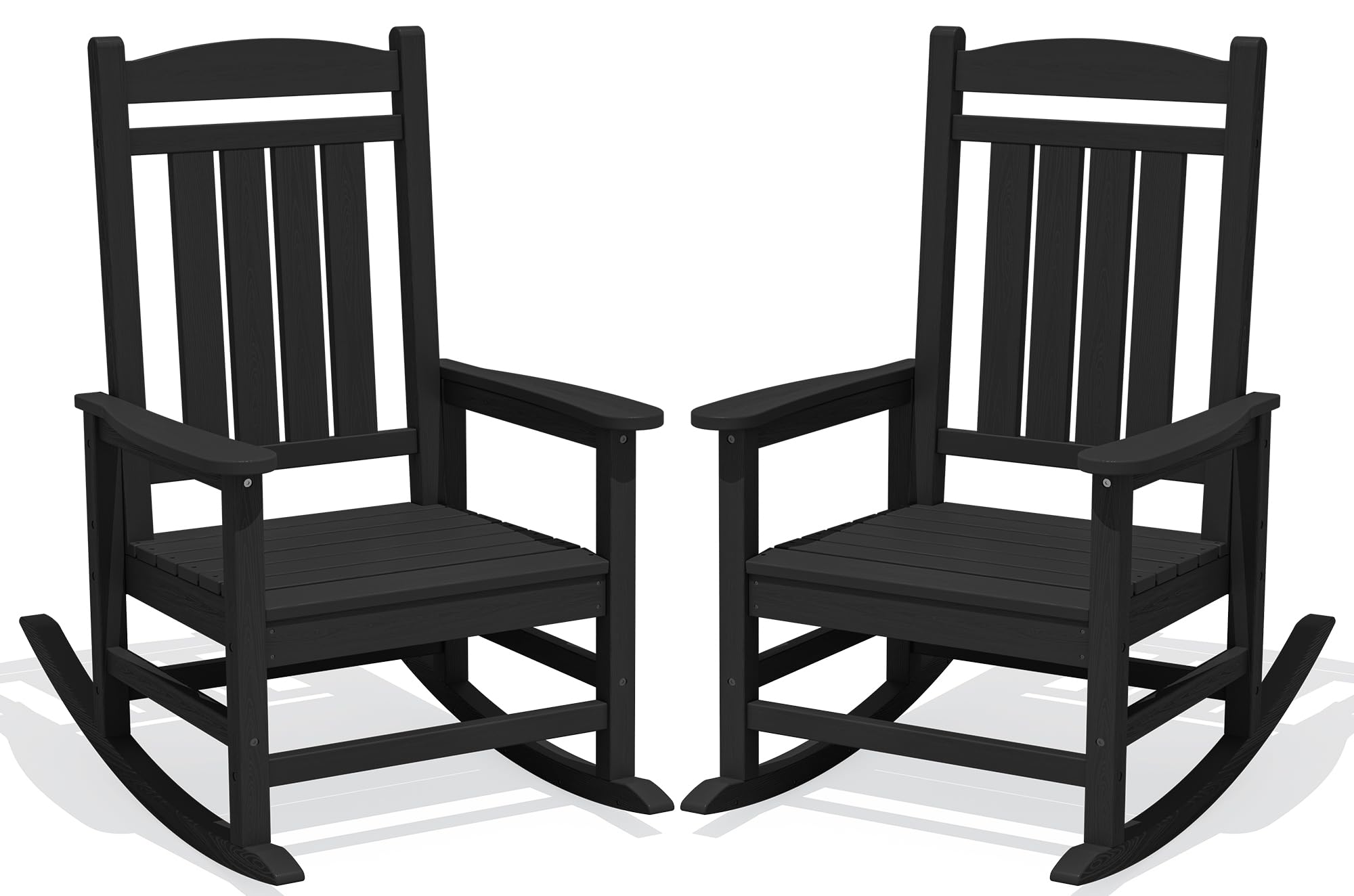 KINGYES Oversized Outdoor Rocking Chair Set of 2