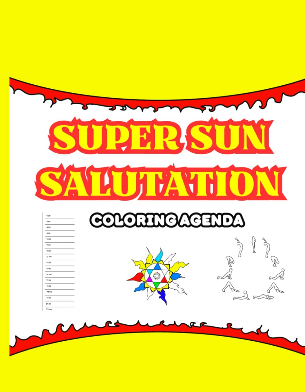 super sun salutation: coloring agenda