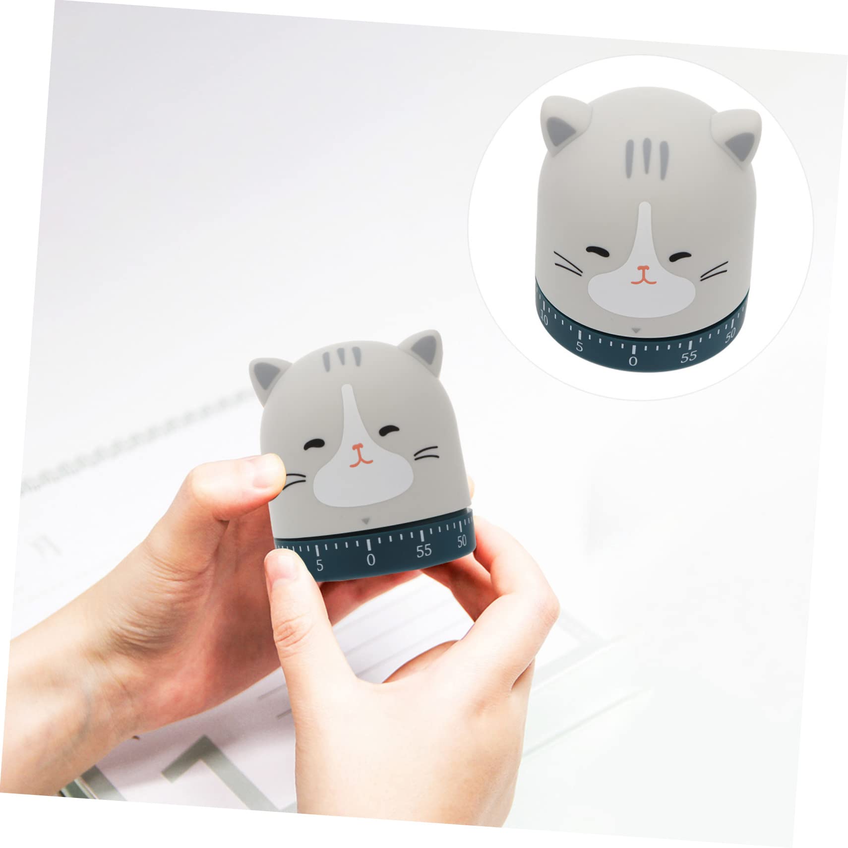 IMIKEYA 3stücke Küchen-Timer Cartoon Design Minuten Mechanischer Kurzzeitwecker Ohne Batterie Für Backen Und Kochen Für Lehrer Und Kinderaktivitäten Lustiger Visueller Timer