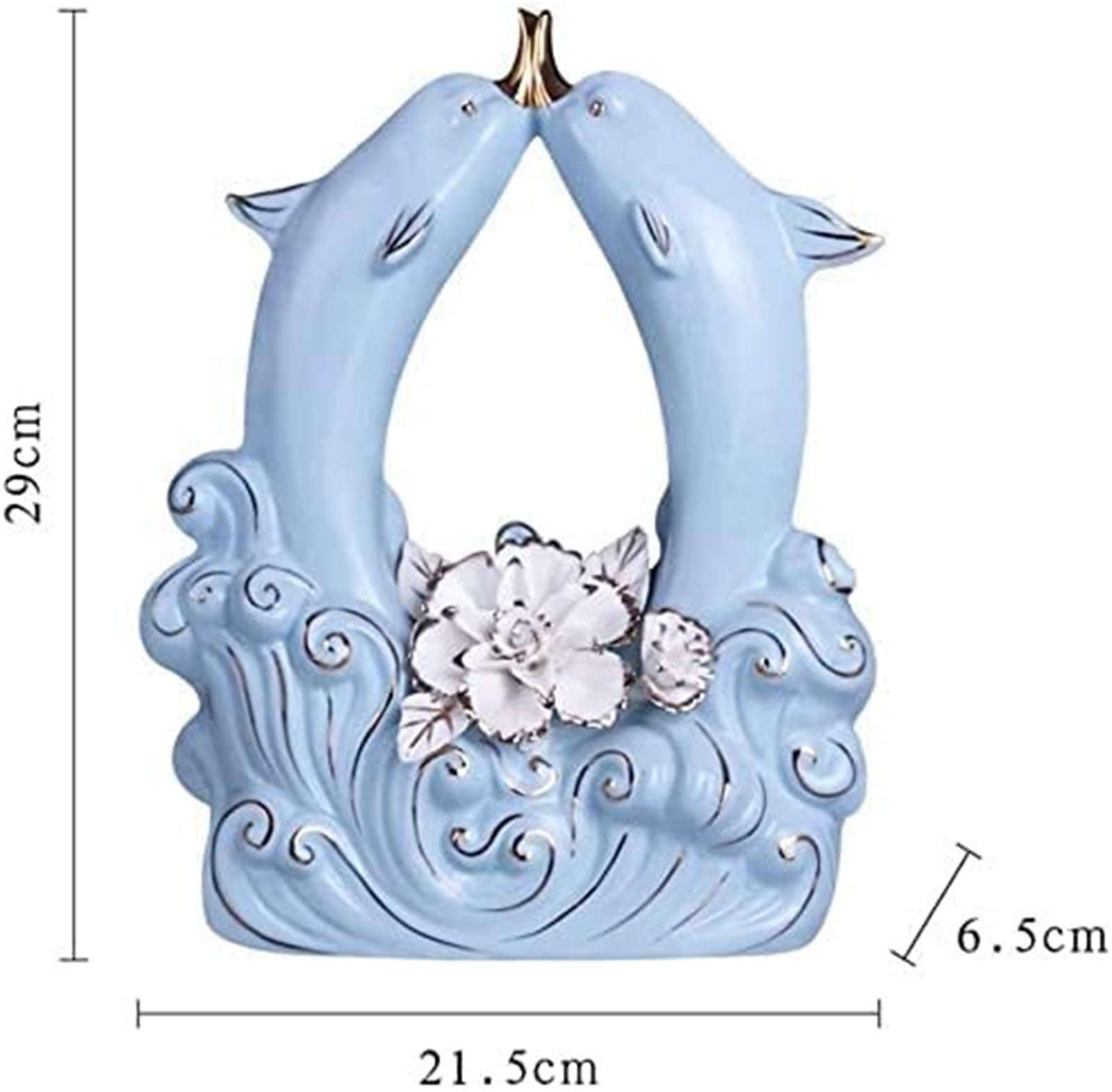 Dekoracja życia morskiego, figurki delfinów, rzeźby porcelanowe, dekoracja ogrodowa, akcesoria nocne