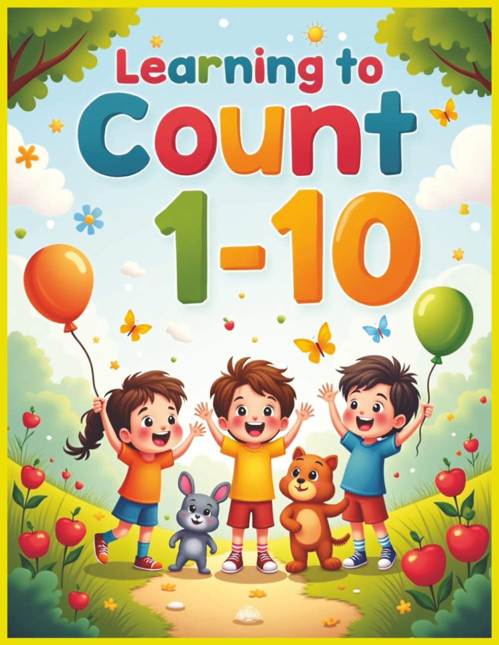 Learning To Count 1-10: Fun, Confidence-Building Counting Practice for Kids Ages 4–8