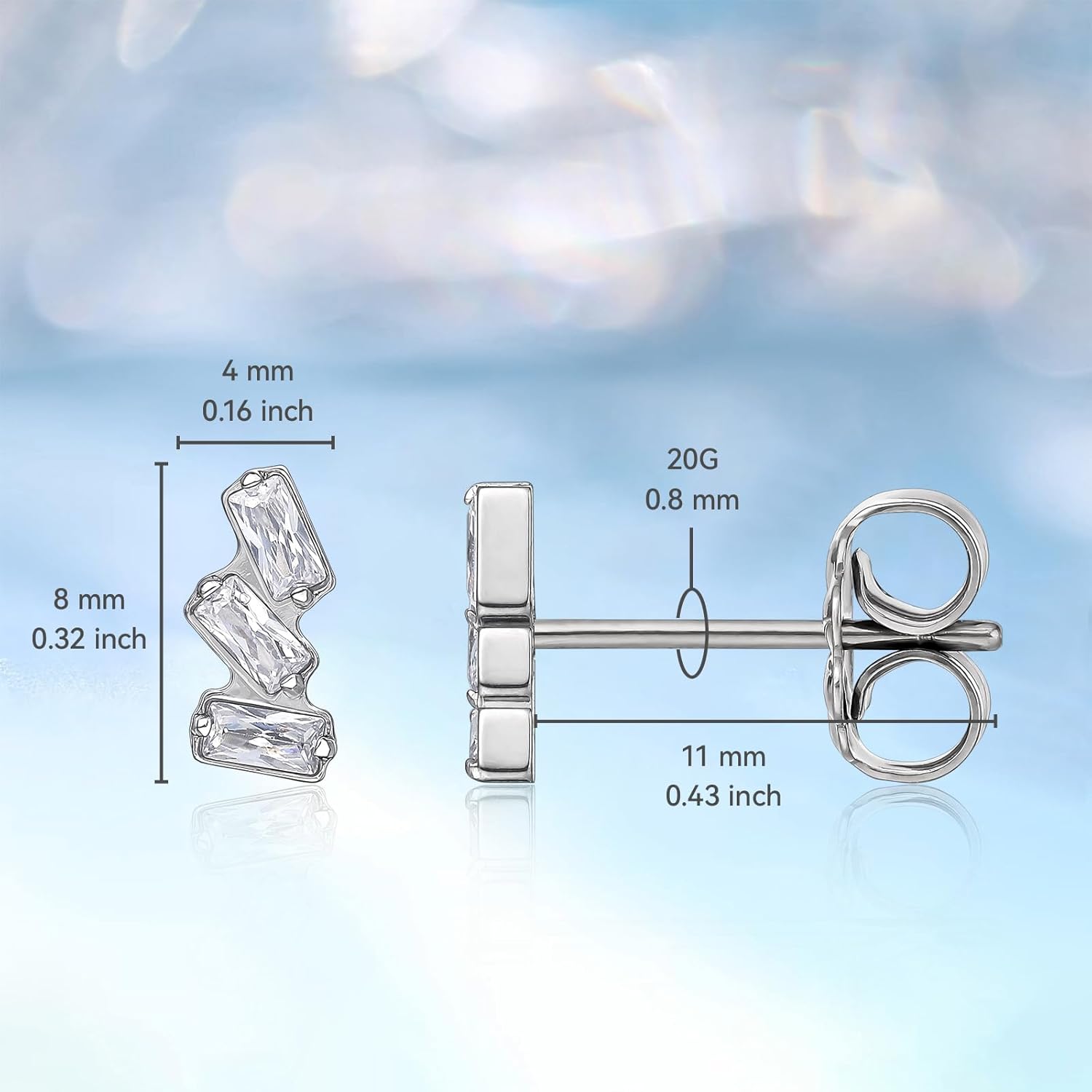 Limerencia G23 Pure Titanium Hypoallergenic Earrings | F136 Implant Grade Titanium Jewelry for Sensitive Ears - Image 4