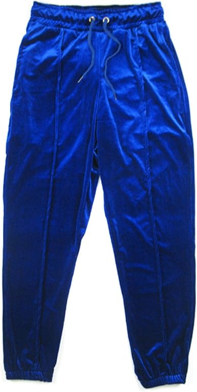 Amazon.com: Snap \u0026 correa para hombre terciopelo Jogger Jogging Hip Hop  Pantalones de rayas de moda, XXL, Azul : Ropa, Zapatos y Joyería