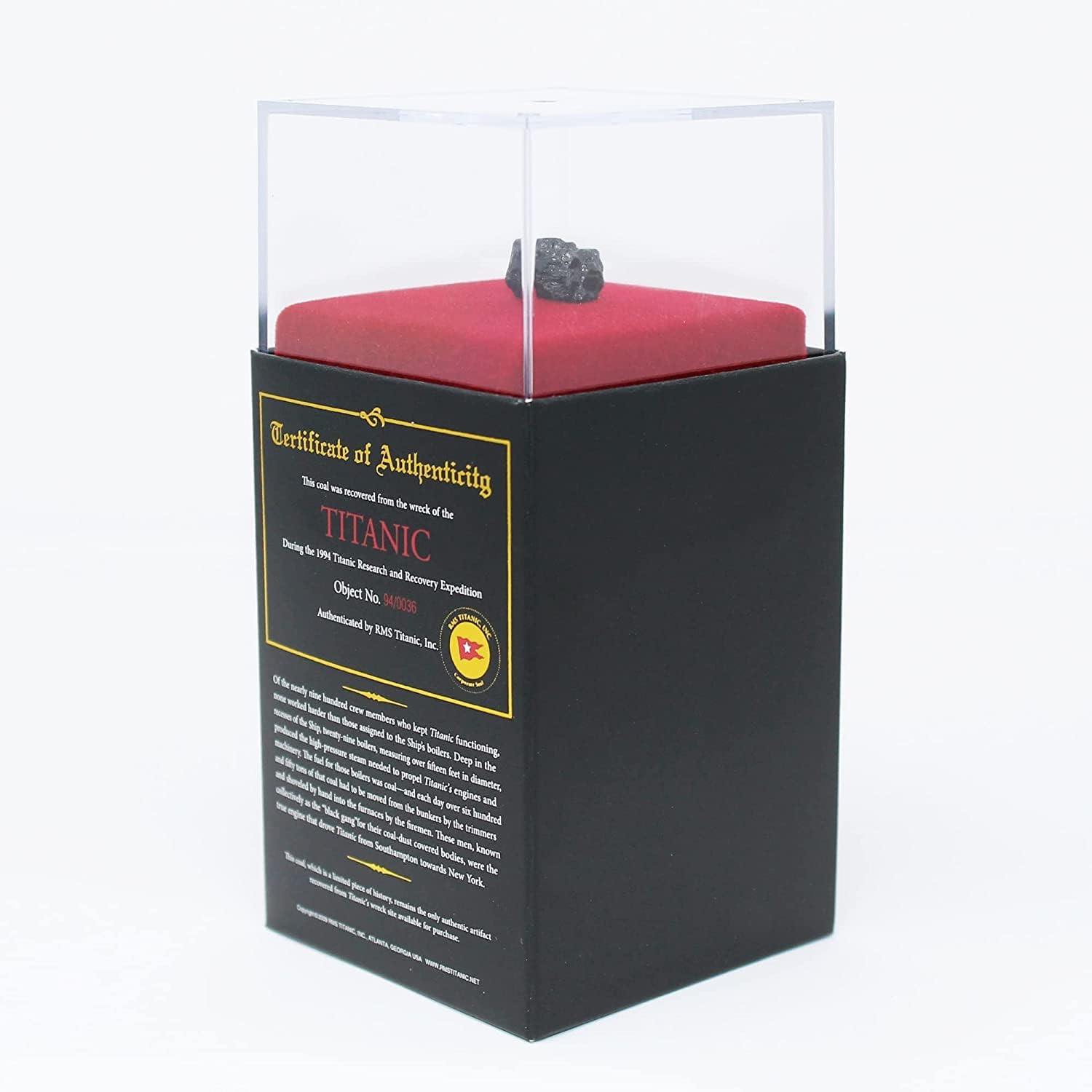 Titanic Authentic Coal- Updated Display
