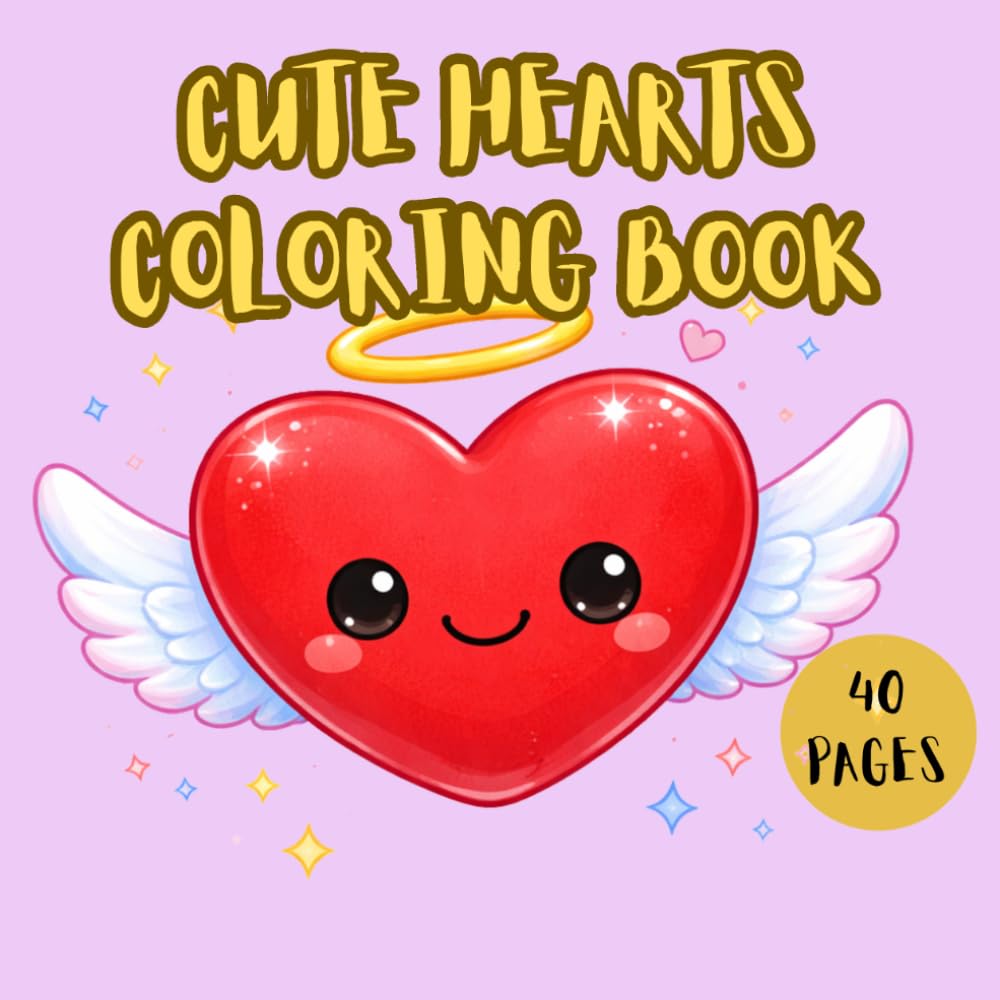 CUTE HEARTS COLORING BOOK (LUCY'S CUTE COLORING BOOKS)