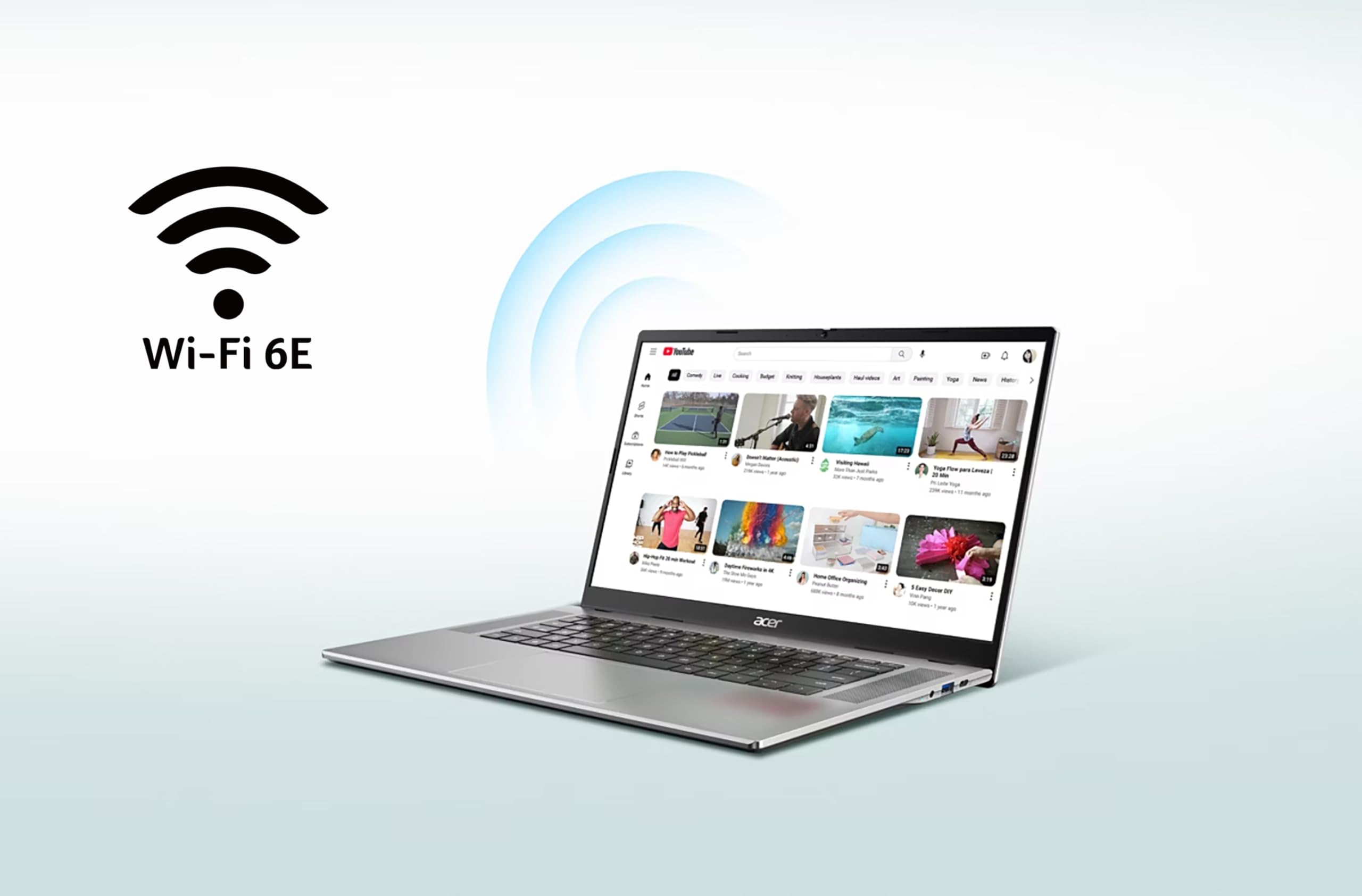 Acer Chromebook 315 + Mouse Wireless, Ram 4 GB DDR5, eMMC 64 GB, Display 15.6" FHD, CB315-8H-878V, Notebook, PC Portatile, Processore MediaTek Kompanio 540, Scheda Grafica ARM Mali, ChromeOS, Silver