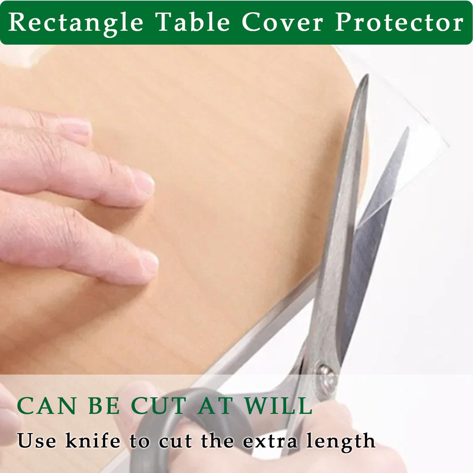 Protector de mesa C de 39in x126in, fundas de vinilo impermeables de 1,5 mm para cocina, noche, escritura, almohadillas de plástico recular a prueba de aceite y fácil de limpiar