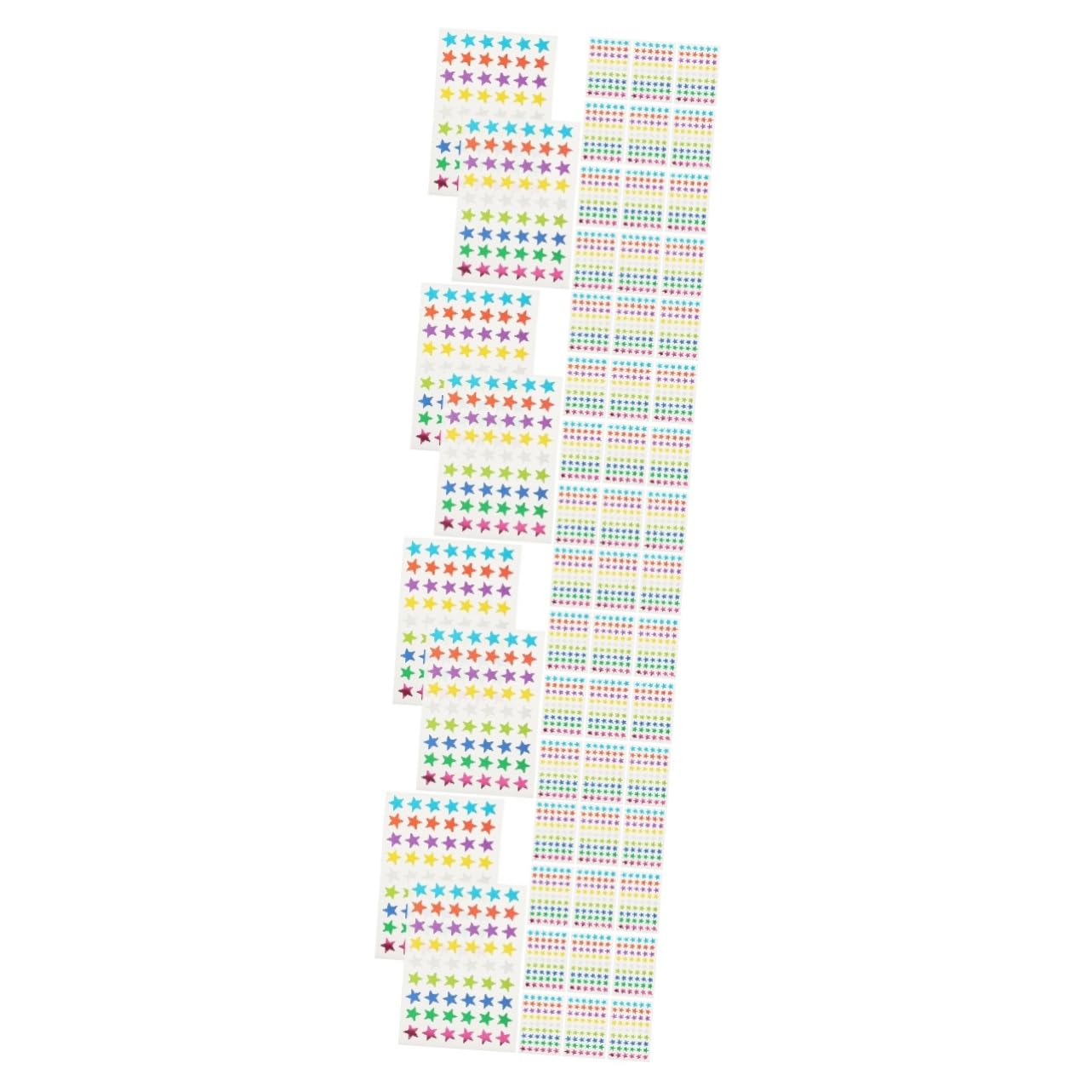 Autocollants adhésifs étoiles multicolores à forte adhérence pour décors