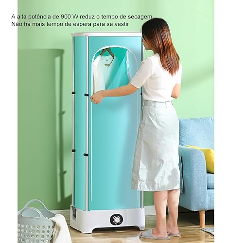 Secador de Roupas DobráVel EléTrico com Temporizador de 180 Minutos, Pode ser Retraído até 1,5m e Ca