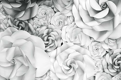 Miniatura 8 de Bormia Papel pintado floral 3D Peony Butterfly Mural de pared para sala de estar dormitorio (no despegar ni pegar)