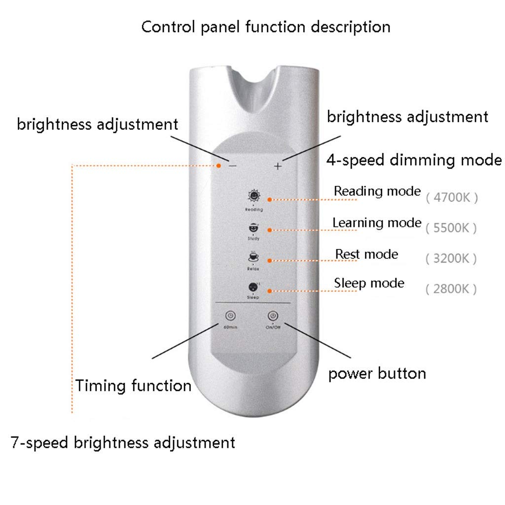 Lampka nocna USB metalowa LED lampa biurkowa sypialnia gabinet biurko lampka do czytania z ochroną oczu lampa stołowa czarna lampka nocna na biurko Lampa stołowa (kolor: Srebrny)