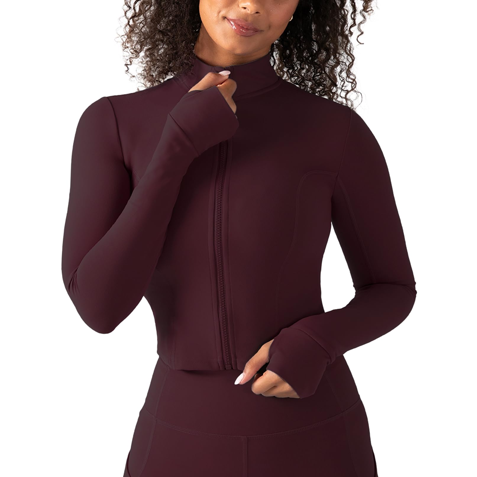 YITTY Active Women's Ultraluxe Full Zip Jacket, Athleisure, 4-Way-Stretch, Thumbholes
