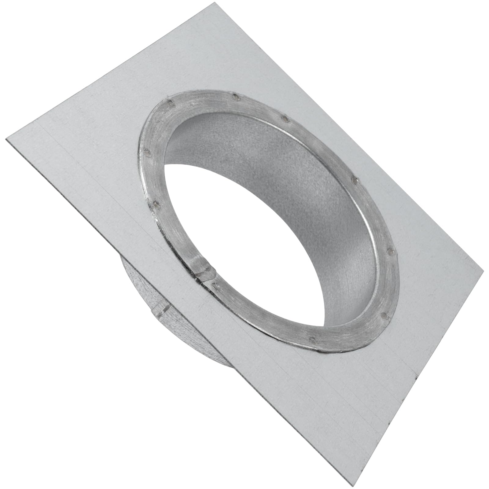 Vent Systems 125 mm Kanal Anschlussflansch mit quadratischer Zapfen-Wandplatte – Trockner Entlüftungsadapter und Montageplatte – ideal für nahtlose HVAC-Kanal-Verbindungen, Abluftventilatoren