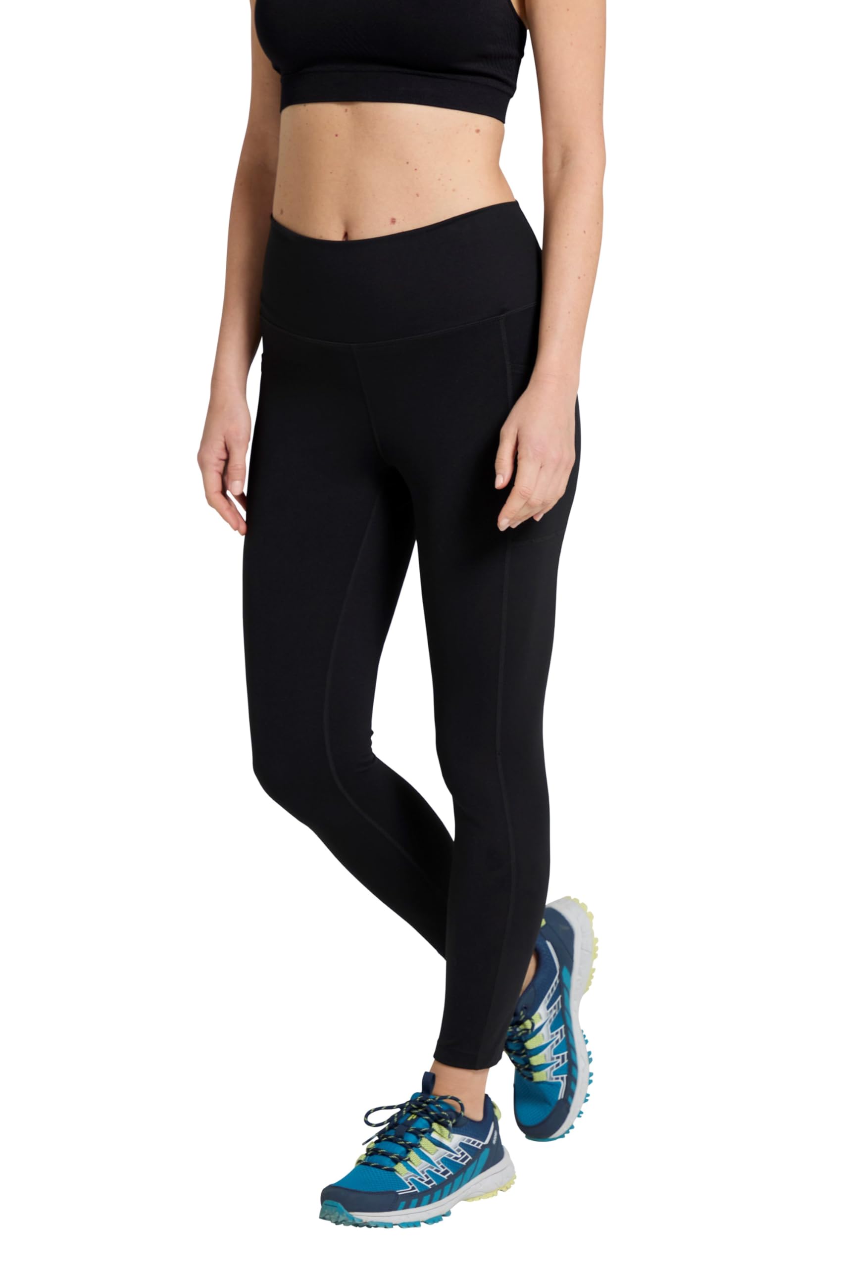 Mountain Warehouse Women's Black Breeze Full Length Hiking Leggings 16