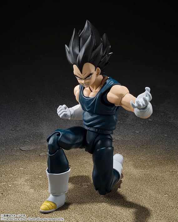 TAMASHII NATIONS S.H. Figuarts Dragon Ball Super Super Hero Vegeta SUPER HERO Resale Edition Approx. 5.3 inches 135 mm, PVC & ABS Plastic, Painted Articulated Action Figure