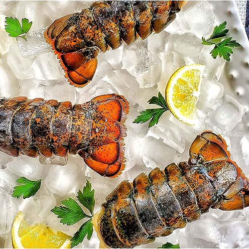 Chef Adam Deal | 4 Pack Jumbo Lobster Tails (8-10 oz) | Hanger Steak | Fresh Lobster | Premium Gourmet Seafood | All Fresh