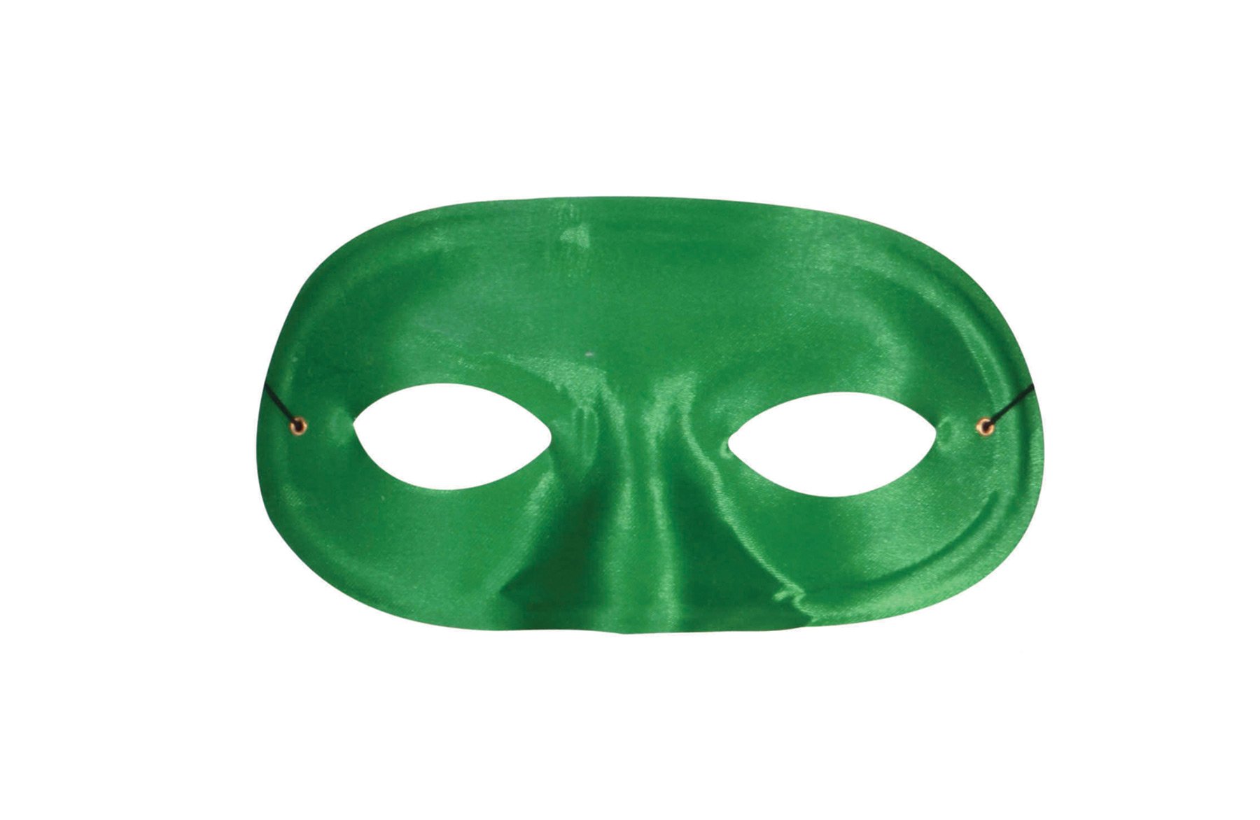 Costume Mask: Domino Half Mask- Green