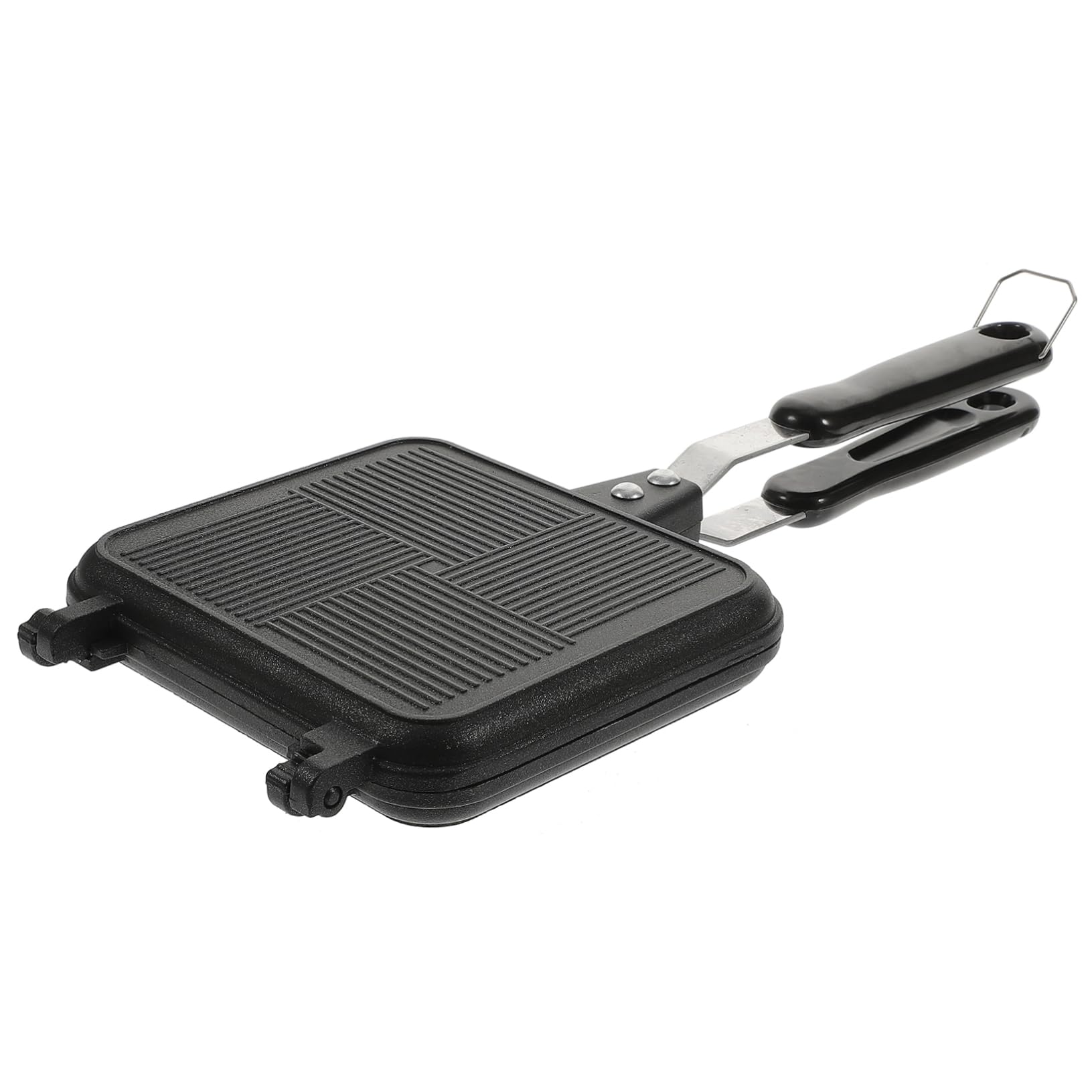 PHENOFICE Double Sided Sandwich Maker Detachable Non Stick Baking Pan for Grilled Sandwiches Ergonomic Design for Easy Use for Toast and Fried Eggs Kitchen Outdoor Cooking