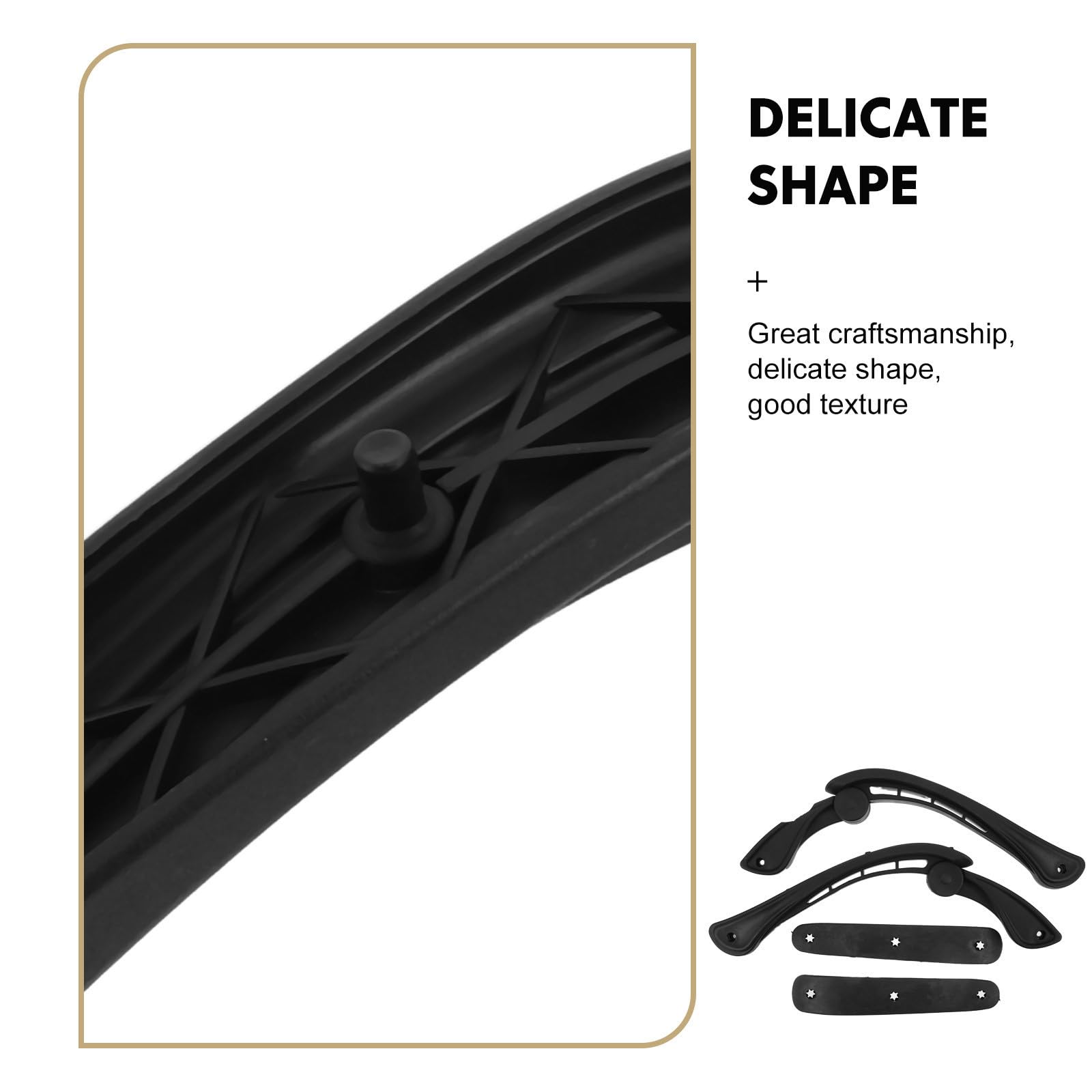 Zerodeko 2 Piezas Reposabrazos de Repuesto para Silla de Oficina, Plástico