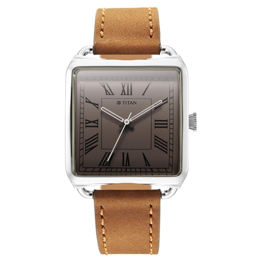 Titan Retro Revive Quartz Analog White Dial Leather Strap for Men-NS1676SL02 (B0CSYR6BQX) Amazon Price History, Amazon Price Tracker