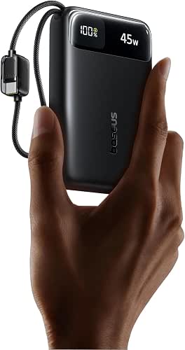 Baseus 20000mAh Compact Portable Charger 45W, CCC Certified Power Bank