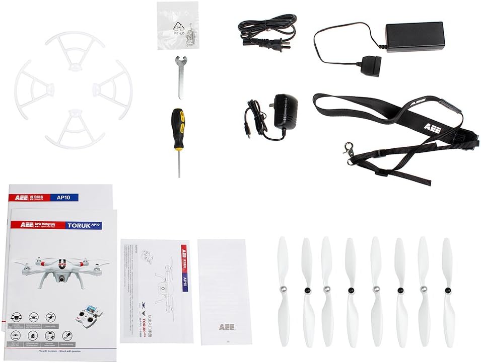 AEE AP10 Drone Quadcopter Aircraft System with Integrated 16MP FPV Camera (White)