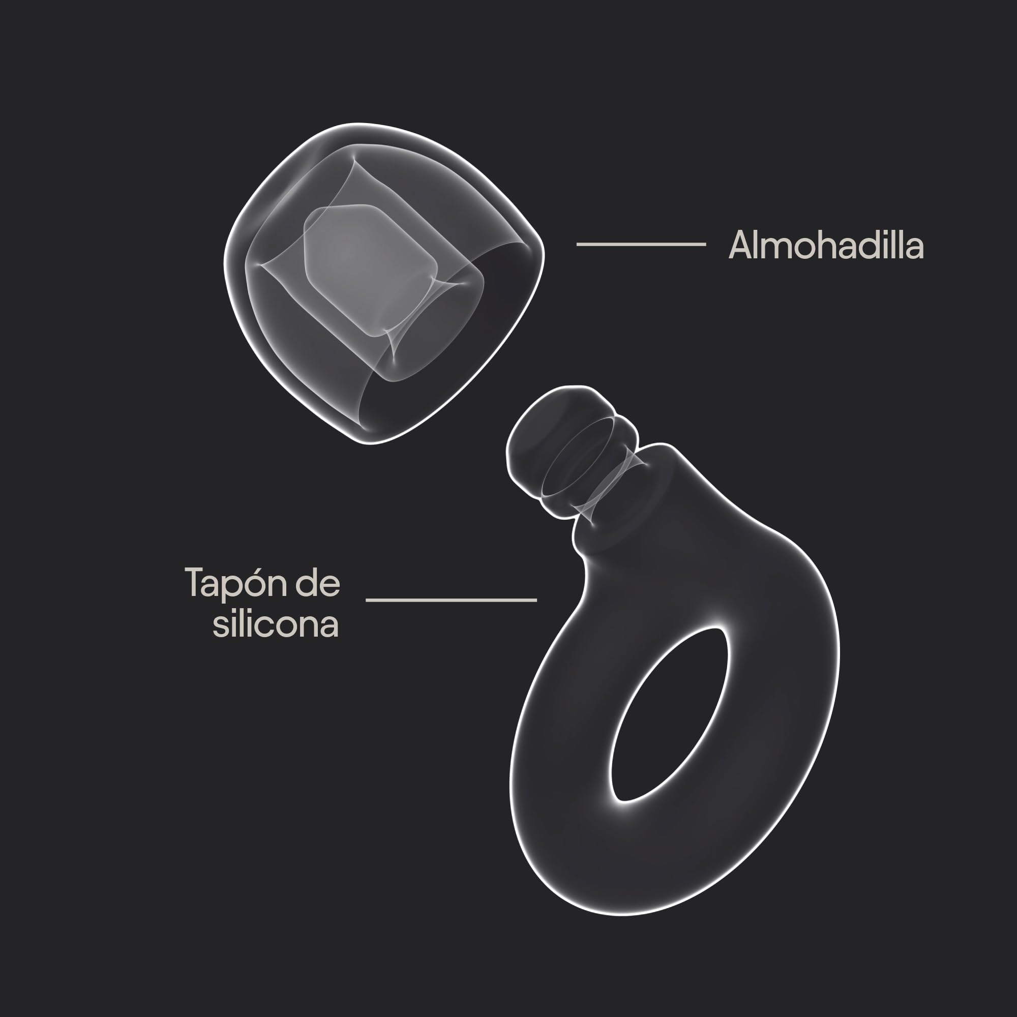 Loop Quiet 2 - Tapones ultracómodos antirruido, para dormir, concentrarse, viajar, sensibilidad al ruido | Protección auditiva flexible | Ajuste personalizable | Reducción del ruido: 24 dB (SNR)