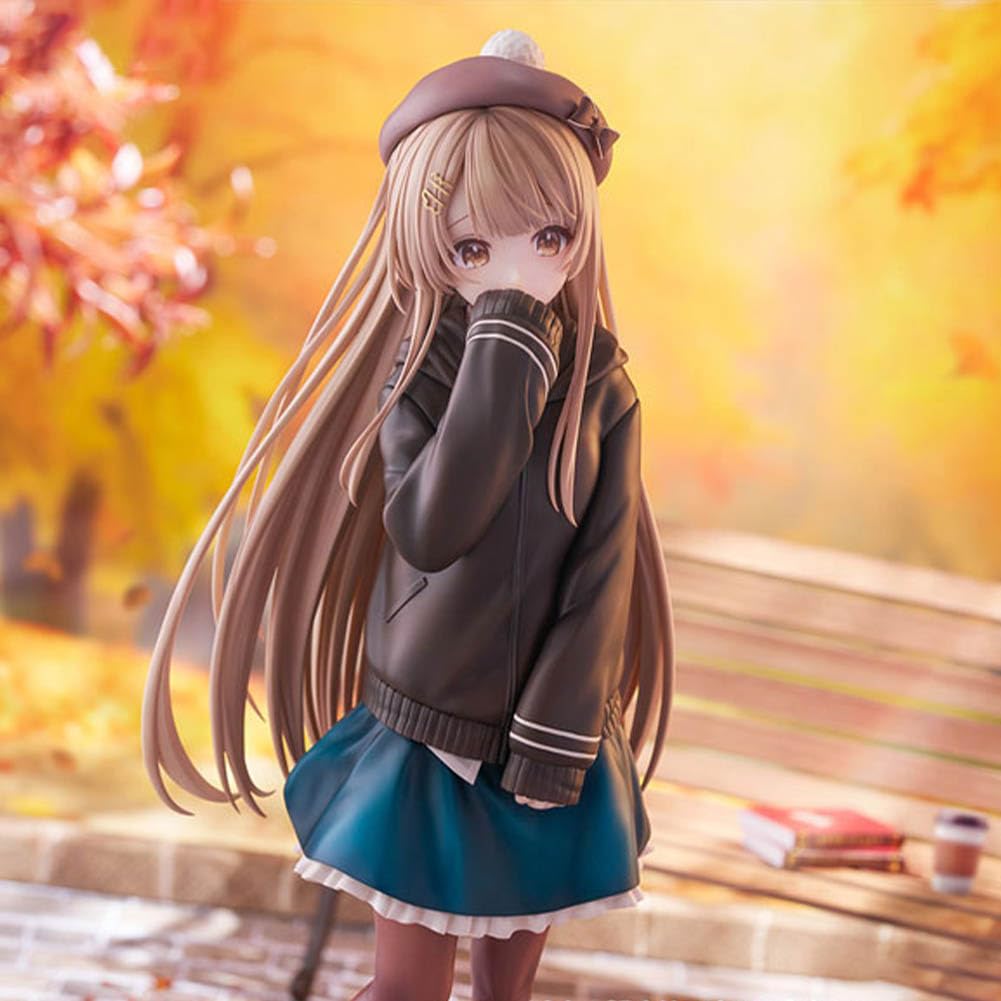 DEXSHUN Shiina Mahiru figurka anime, Kawaii, manga, Shiina Mahiru, styl jesiennego ubrania, model PCW, urocza statuetka anime, kolekcja, dekoracja na biurko, ornament dla fanów 30 cm