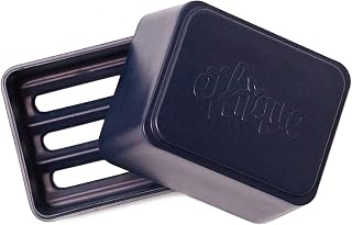 Ethique Eco-Friendly In-Shower Storage Container - Made with Bamboo & Sugarcane, Sustainable Soap Dish for Shower, Extends Bar Life, Plastic Free, Vegan, 100% Compostable and Zero Waste, 1ea (Navy)