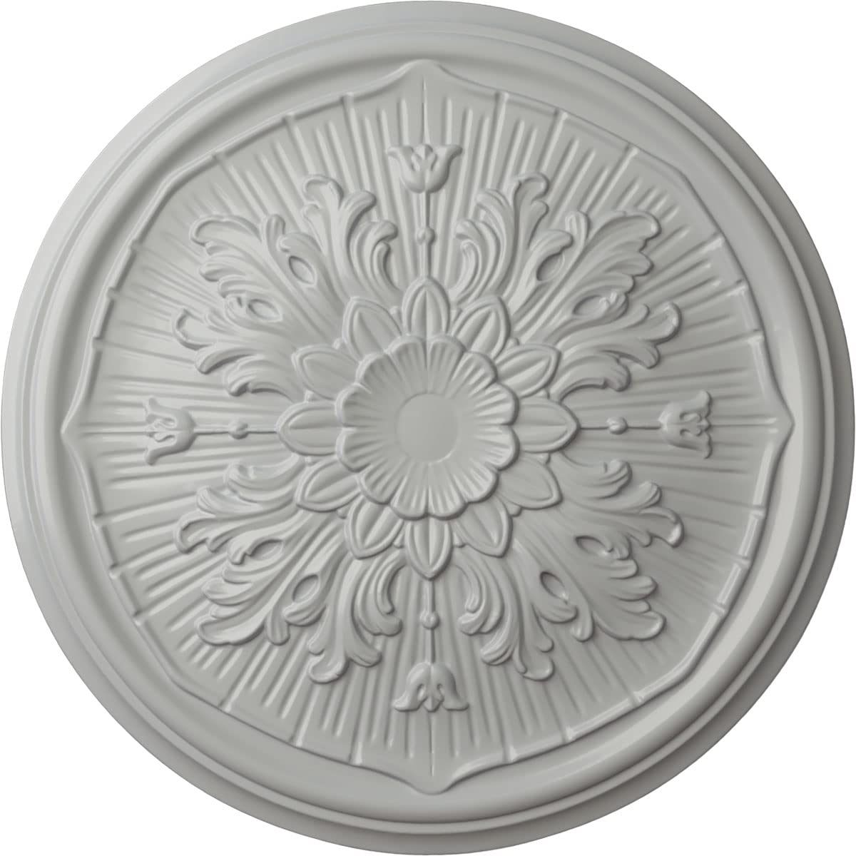 Médaillon de plafond Luton cuivre antique pour sublimer le lustre du salon