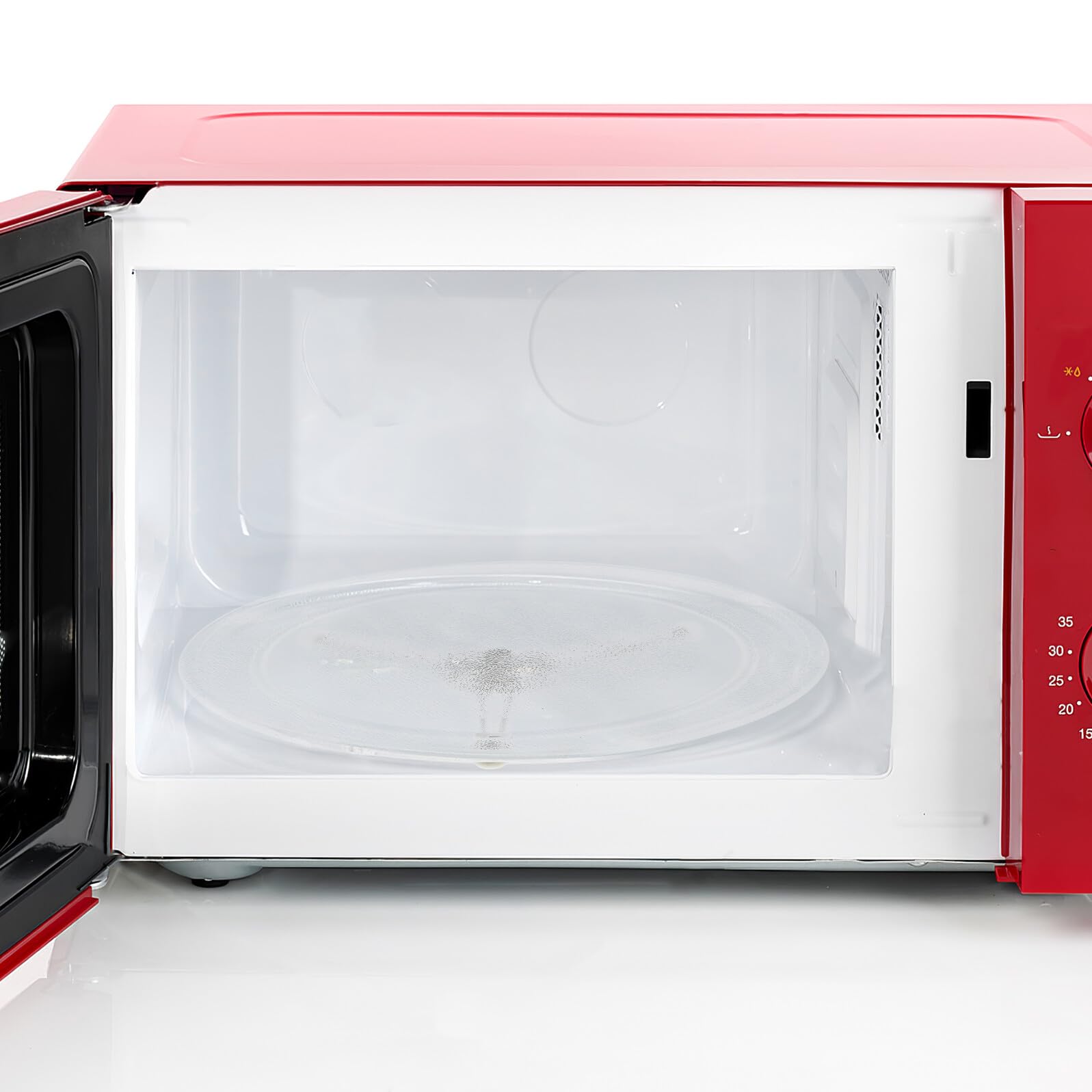 DOITOOL Plato Giratorio de Cristal para Microondas Resistente al Calor Soporte Rodillos para Rotación Silenciosa y Compatible Múltiples Modelos Bandeja de Vidrio para Cocción
