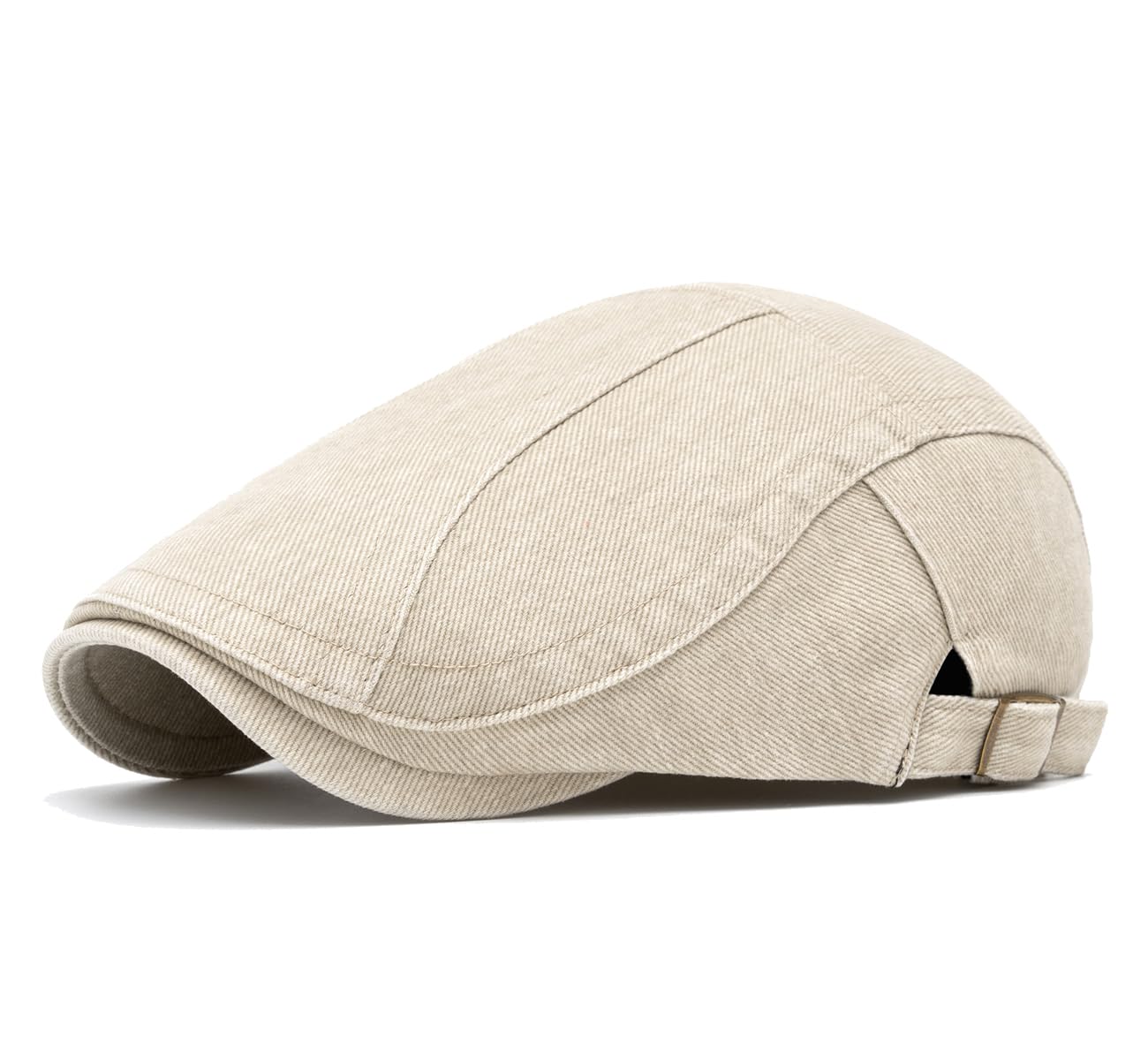 Quanhaigou Unisex Denim Newsboy Hats Flat Ivy Gatsby Cabbie Driving Berets Hat Cotton Dad Cap for Men Women