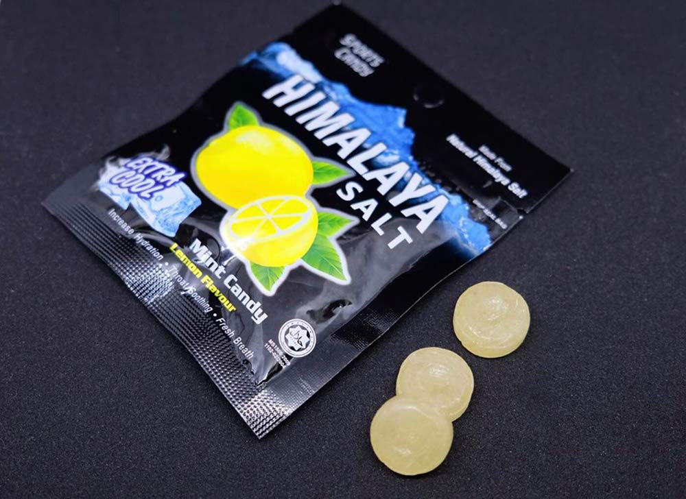 Himalaya Salt Candy Mint Lemon Flavour Extra Cool Sport Candy Gula Halal 15g (0.53oz) x 12 Packs (per box)