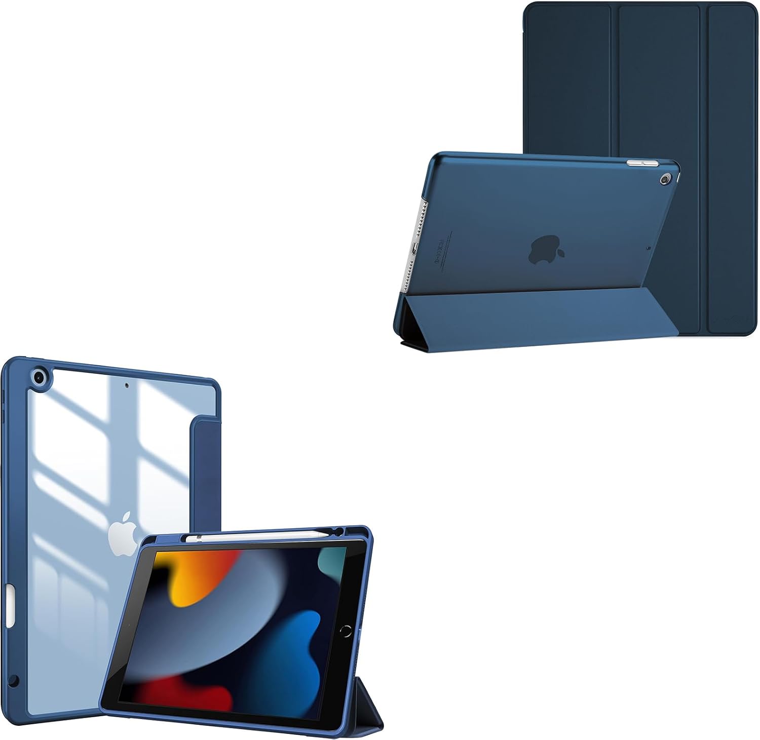 ProCase Slim Case for iPad 10.2 Bundle with Protective Cover with Pencil Holder for iPad 10.2