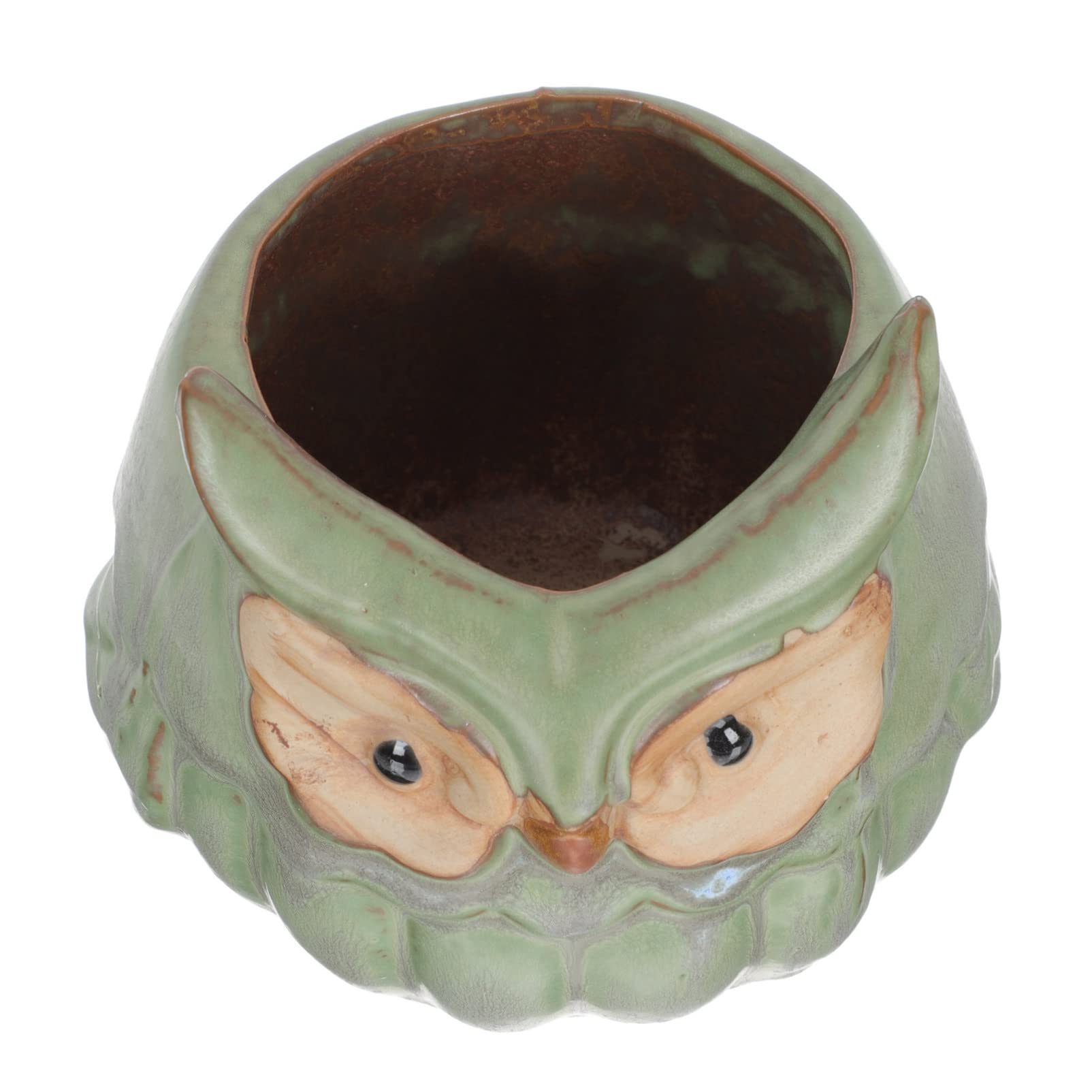 YARDWE Home Decor Ceramic Flower Plant Pot Garden Planter Plant Container Succulent Planter Pot Owl Flower Planter Pot Miniowl Pots for Succulent Plants Flowers Home Outdoor Decor