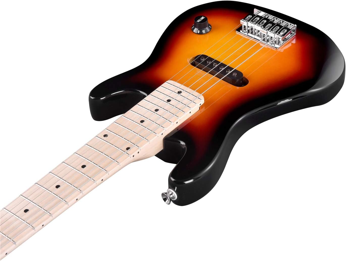 WINZZ EGM100 30 Inches Real Kids Electric Guitar with Beginner Kit, Right Handed, Sunburst