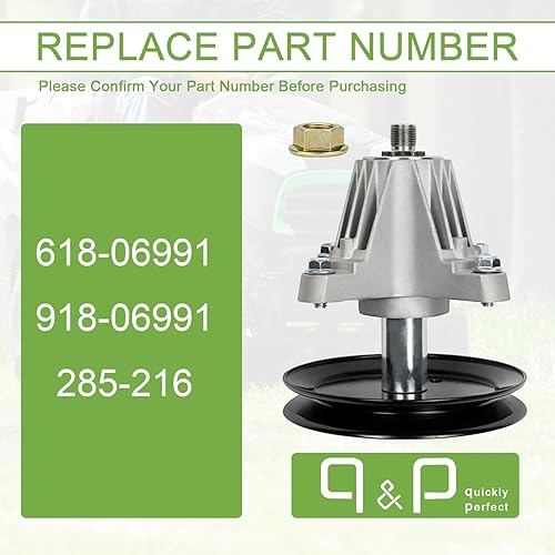 Miniatura 3 de q&p Outdoor Power 618-06991 se adapta a la mayoría de cortacéspedes MTD de las series 200 y 700 con soporte de montaje de husillo eléctrico para