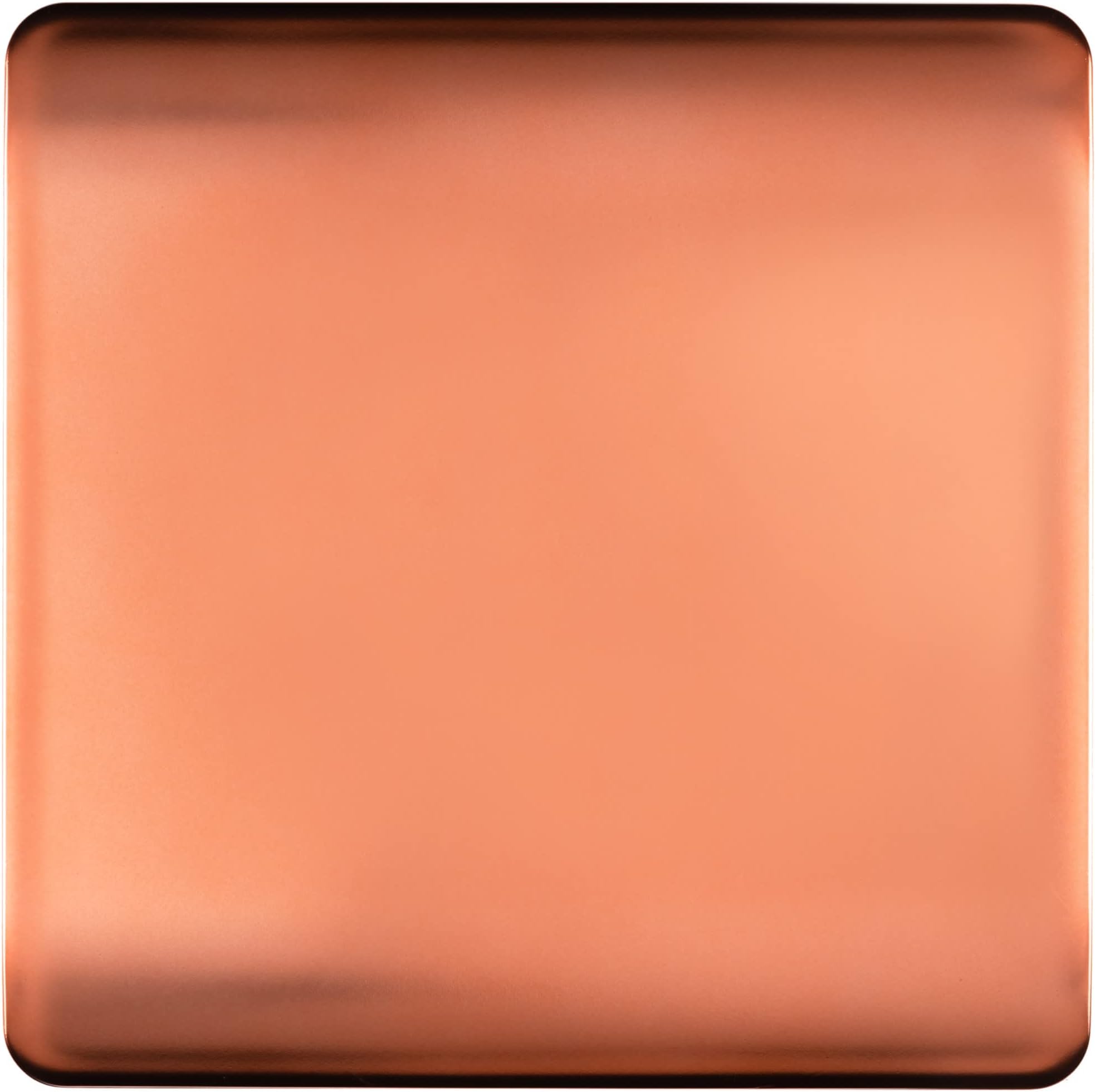 Trendi Artistic Modern Tactile Single Blanking Plate Copper