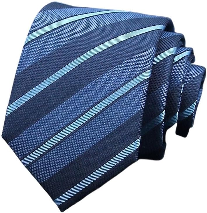 Men Business Formal Hand-tied Tie Striped 3.1in