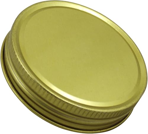 Miniatura 2 de Tapas para tarros de una pieza, 6 piezas, color dorado