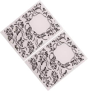 2 Estênceis Para Artesanato Pintura Estêncil Folhas Para Artesanato Pasta De Estampagem De Plástico Folhas De Estêncil Fundo Pasta De Estampagem Modelo De Molde Moldura