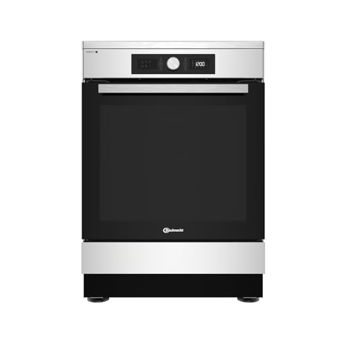 Bauknecht BS68IB8AHX/E Freistehender Heißluftbackofen/ 60 cm/Induktions-Kochzonen/Schmelzstufe und Turbostufe/Flexizonen/Click&Clean/Steam Clean/Multi-Level-Kochen/Hydrolyse/Touch Control
